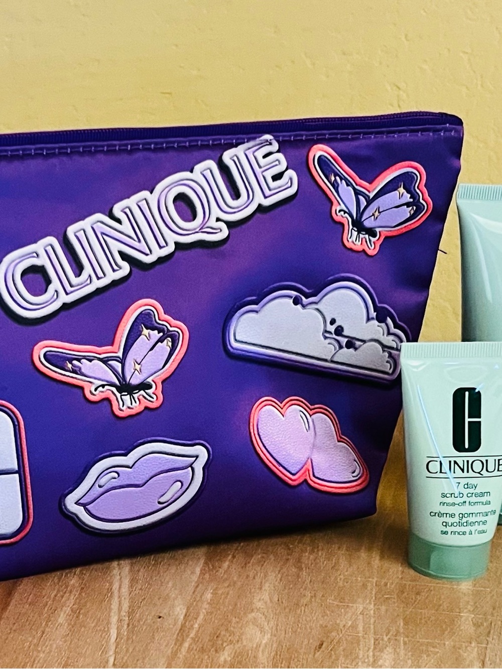 Clinique 7 Day Scrub Exfoliating Cream 2.5 oz & (2) 1 oz Rinse Off Formula